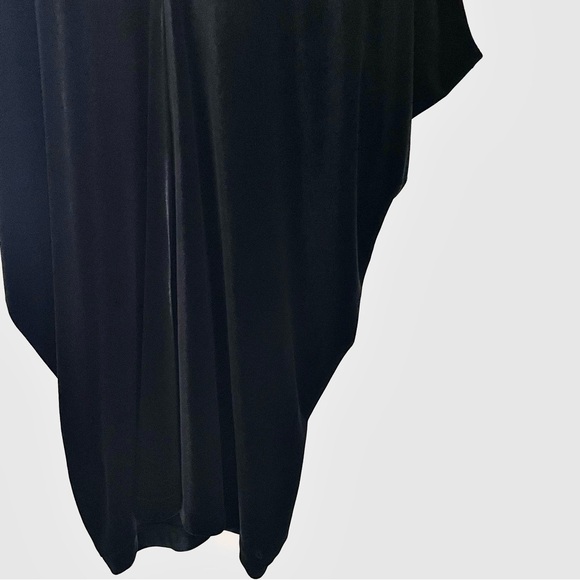 Lands' End V-Neck Dolman Velvet Draped Blouse Top in Black Size S (6-8) EUC - Picture 7 of 12